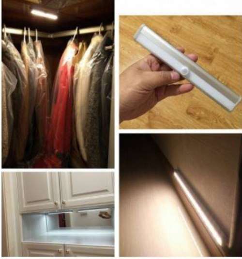 Stick-On Portable 10-LED Motion Sensor Light