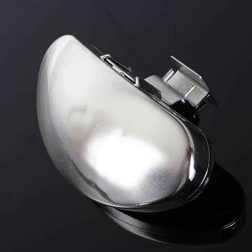 Silver Universal Auto Side Blind Spot Mirror Wide Angle View Safety (PACK OF 2)