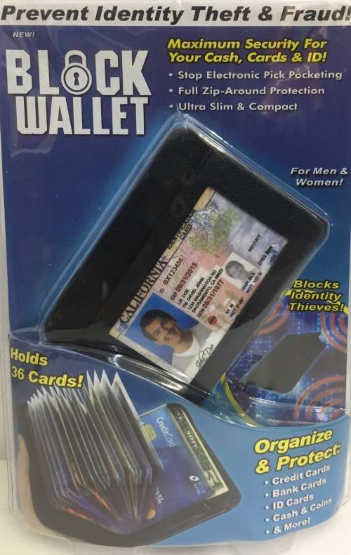 Men RFID Blocking Wallet Coin Bag Protective Wallet with 36 Card Slots