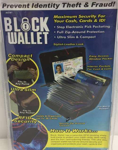 Men RFID Blocking Wallet Coin Bag Protective Wallet with 36 Card Slots