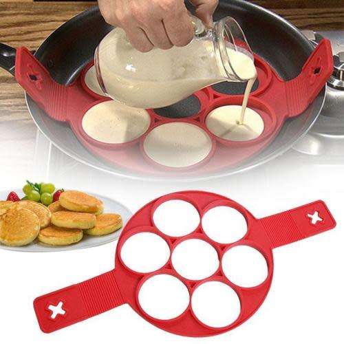 Non Stick Pancake Pan Flip Perfect Breakfast Maker Egg Omelette Flipjack Tools
