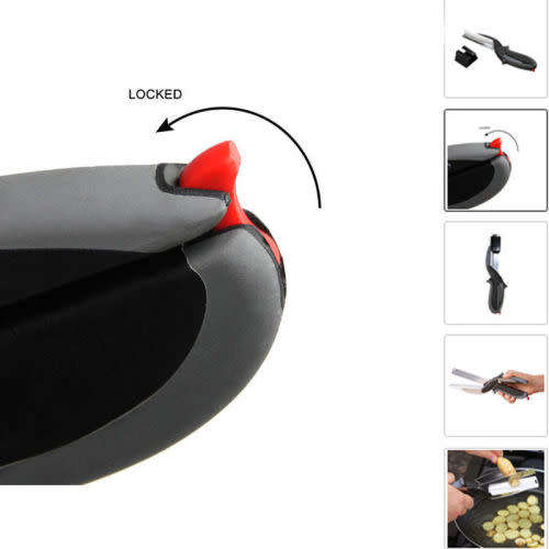 Hot Pro Trendy Clever Cutter 2-in-1 Knife & Cutting Board Scissors