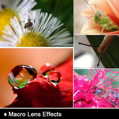 Universal 3in1 Clip On Camera Lens Kit Wide Angle Fish Eye Macro For Smart Phone