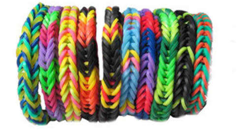 LOOM BAND 4200 ACCESSORY CASE RAINBOW COLOR GLITTER RUBBER CRAFT MAKING KIT