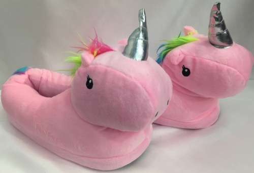 Women Slippers unicorn Cute Adult Slippers Warm Cotton Woman