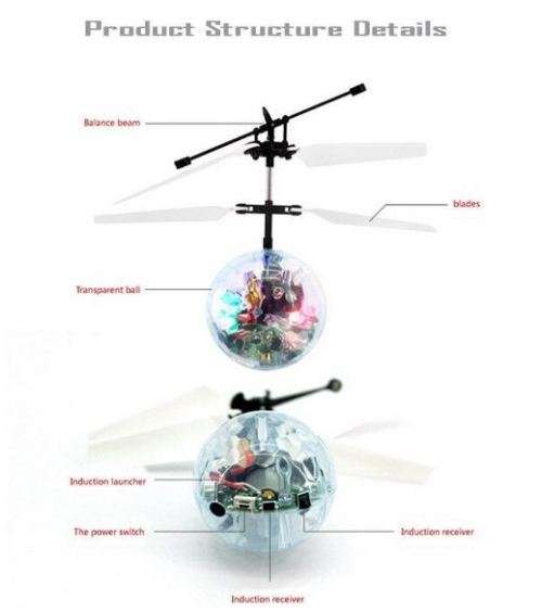 Flying Disco Ball Helicopter