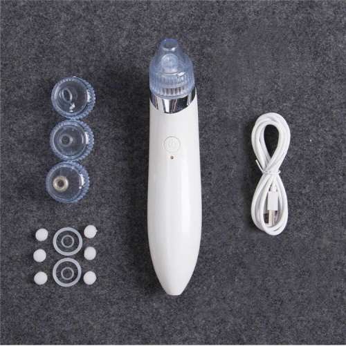 Blackhead Vacuum Acne Cleaner Pore Remover Electric Skin Facial Cleanser Care - White