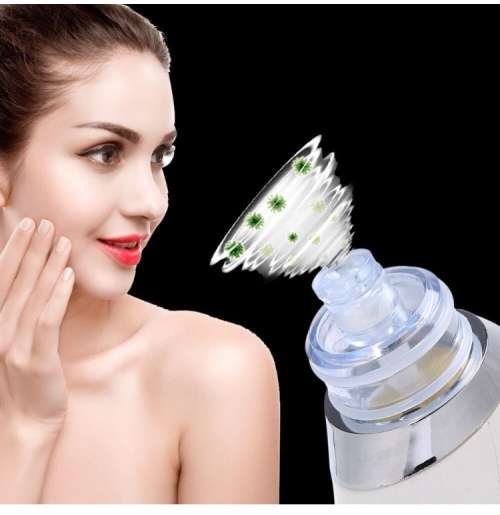Blackhead Vacuum Acne Cleaner Pore Remover Electric Skin Facial Cleanser Care - White