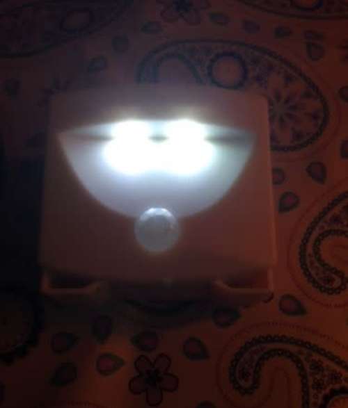 MIGHTY LIGHT - INDOOR/OUTDOOR - MOTION AND LIGHT SENSOR ACTIVATED - WHITE