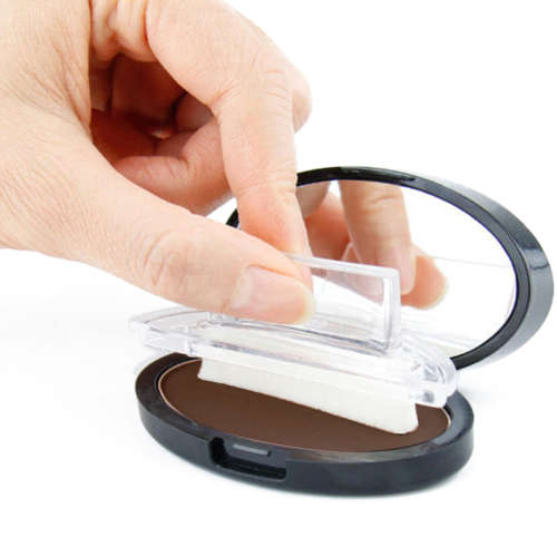 Natural Long-Lasting Waterproof Eyebrow Stamp Brwon Grey Eyes Makeup Powder Palette Tool