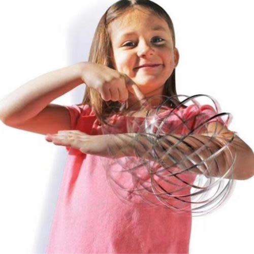 Stainless Steel Flow Hand Ring Toy Fantastic Magic Spring Funny Relax Fidget Toy