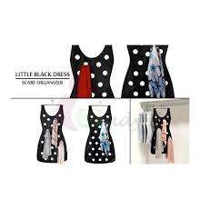 LITTLE BLACK DRESS HANGING SCARF ORGANIZER