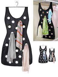 LITTLE BLACK DRESS HANGING SCARF ORGANIZER