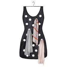 LITTLE BLACK DRESS HANGING SCARF ORGANIZER