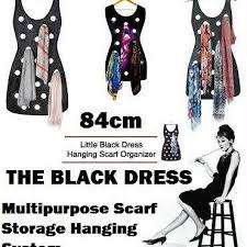 LITTLE BLACK DRESS HANGING SCARF ORGANIZER
