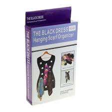 LITTLE BLACK DRESS HANGING SCARF ORGANIZER