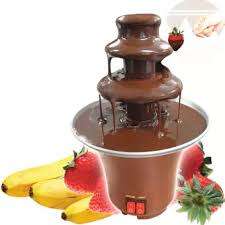 3 Layers Mini Chocolate Fountains Fondue Waterfall Maker