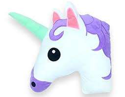 SOFT STUFFED TOY ANIMAL - Unicorn Pillow  (KKWI)