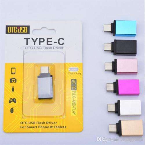 TYPE-C OTG USB Flash Driver Type-C OTG Adapter Male to USB 3.0 A Female Converter Adapter OTG (KKLE)