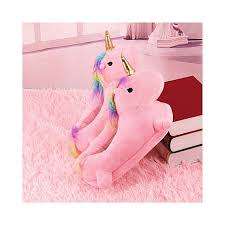 Women Slippers unicorn Cute Adult Slippers Warm Cotton Woman