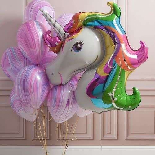 Huge Unicorn Foil Balloons Animal Globo Inflatable Classic Toy Birthday Party