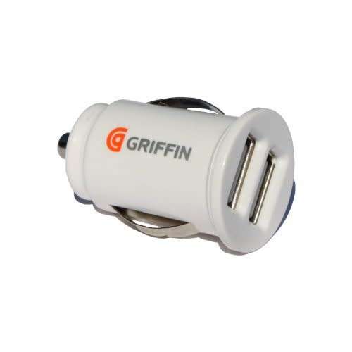 2.1A Dual USB Car Charger Adapter with Detachable USB Charge Cable