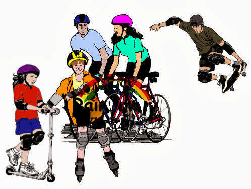 Protective Gear( Protective Wrist Knee Elbow Head Set)