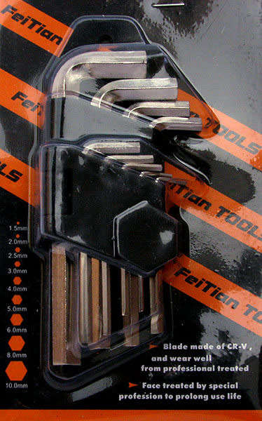 Uxcell Ball End Hex Key Wrench (9 Piece) (KKBL)