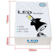 G5 Car LED H4/H7 6000K 360 Degree COB LED HeadLight (KKLKE)