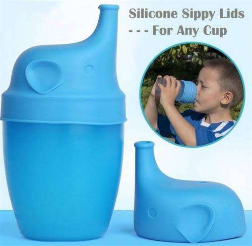 Elephant sippy cup lids (KKLK)