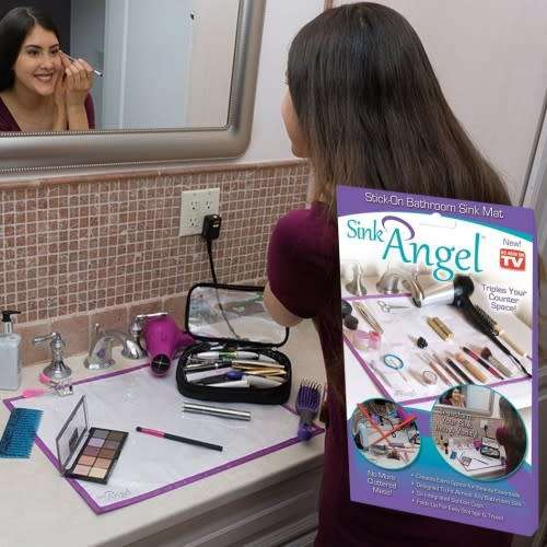 Sink Angel Stick-On Bathroom Sink Mat (KKAK)