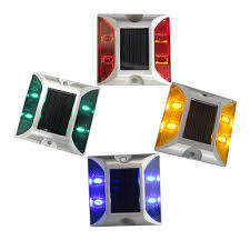 SOLMORE Solar Dock Light, 2 Pack LED Deck Light Solar Lights Path Road Dock Light (KKBIE)