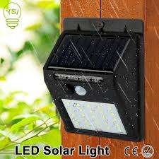 SOLAR POWERED LED SENSOR WALL LIGHT