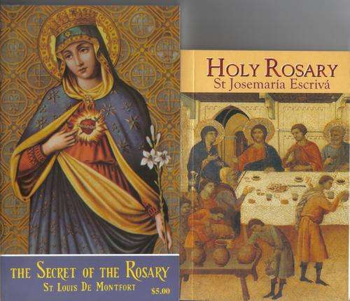 2 Catholic rosary books Secret of the Rosary St Louis de Montfort St Josemaria