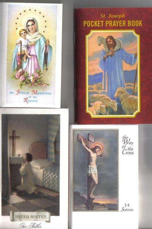 St Joseph Pocket Prayer Book Catholic Our Father Stations Rosary cards