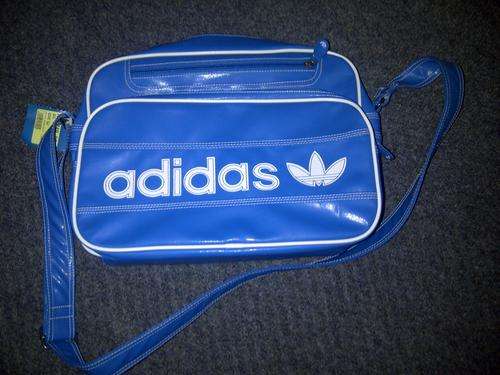 Adidas vintage airline unisex vinyl bag blue original NEW with tag