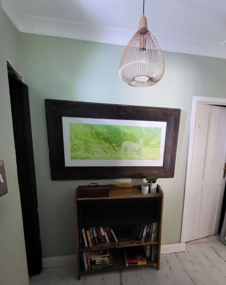 Beautiful refurbished book shelf.