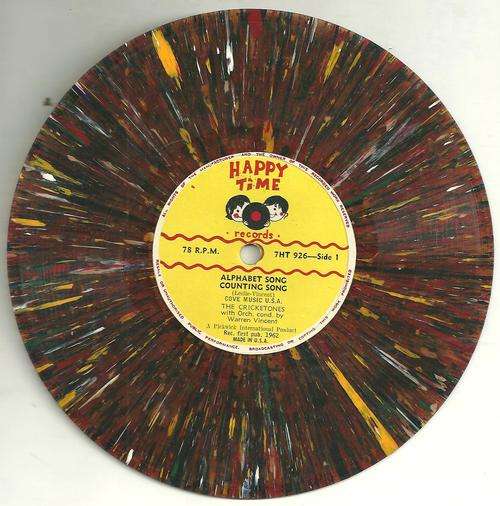 ALPHABET SONG- COUNTING SONG- THE CRICKETONES (78 R PM) (collectors)