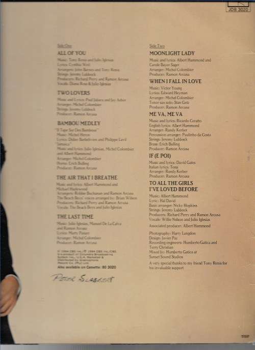 JULIO IGLESIAS- 1100 BEL AIR PLACE (LP VINYL)