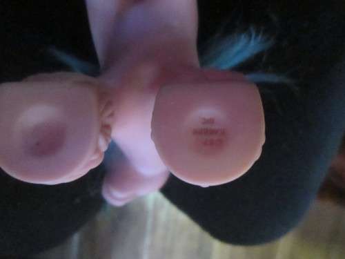 MY LITTLE PONY-  DADDY BRIGHT BOUQUET PINK BODY WITH BLUE HEARTS- 1987