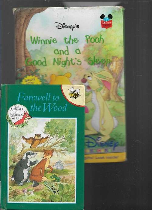 TWO CHILDREN BOOKS- WINNIE THE POOH AND FAREWELL TO THE WOOD