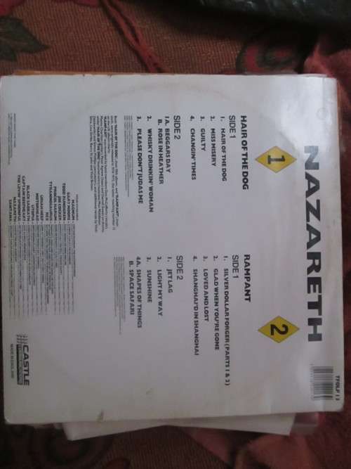 NAZARETH- HAIR OF THE DOG AND RAMPANT (2 GREAT ALBUMS FOR THE PRICE OF 1)