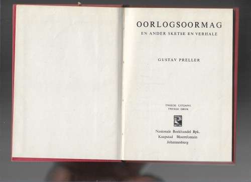 OORLOGSOORMAG- GUSTAV PRELLER