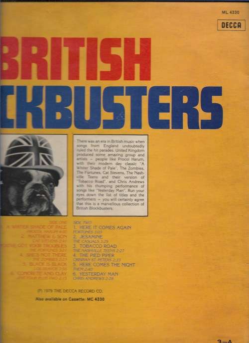 BRITISH BLOCKBUSTERS- ORIGINAL ARTISTS (LP VINYL)