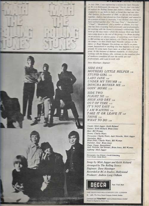 ROLLING STONES- AFTERMATH (LP RECORD)