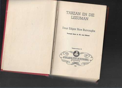 TARZAN EN DIE LEEUMAN- EDGAR RICE BURROUGHS