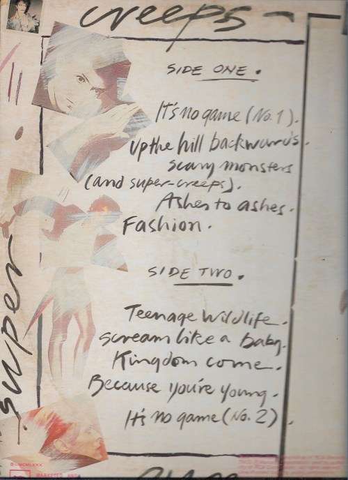 DAVID BOWIE- MONSTERS (LP RECORD)