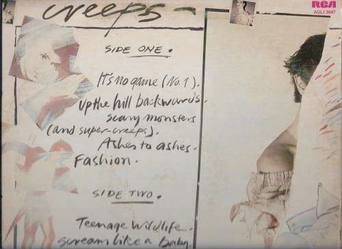 DAVID BOWIE- MONSTERS (LP RECORD)