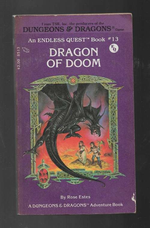 DRAGON OF DOOM- DUNGEONS AND DRAGONS ADVENTURE BOOK #13- ROSE ESTES