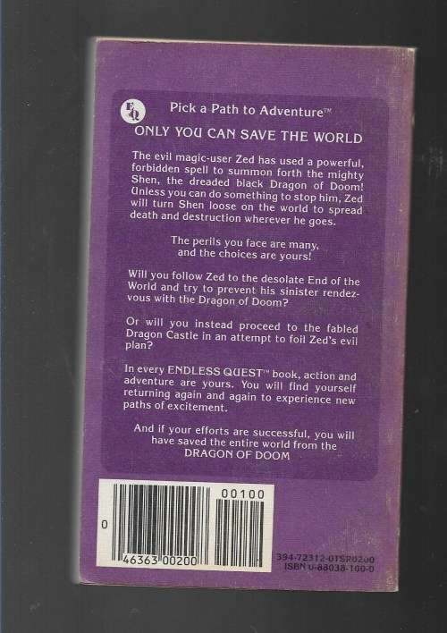 DRAGON OF DOOM- DUNGEONS AND DRAGONS ADVENTURE BOOK #13- ROSE ESTES